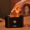 Flame Aroma Humidifier Ultrasound Colorful LED Ambient Lighting 180ml Portable