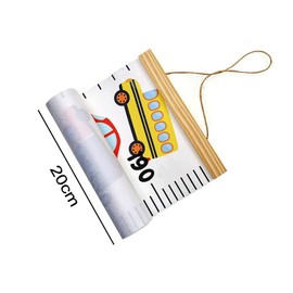 JZK Kids Wall Hanging Height Measure Chart Cars Pattern, roll up Height Chart for Kids Bedroom Nursery Wall Decoration, Child Height Growth Chart Measuring Ruler for Kids