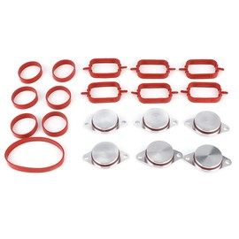 Swirl Blanks Flaps Repair Delete Kit with Intake Gaskets 11617790198 Fit for E38 E39 E46 E53 E60 Diesel