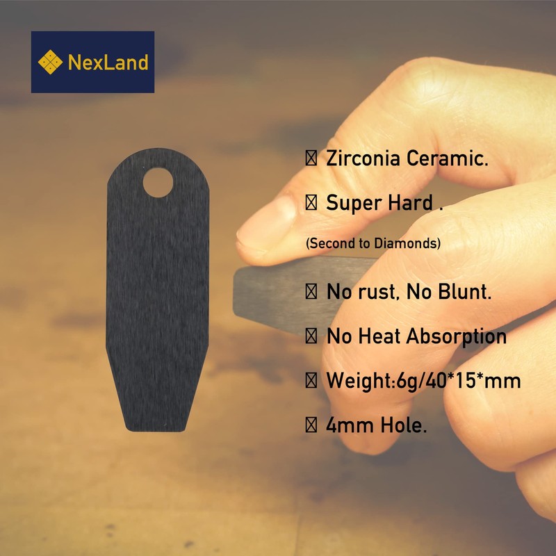 NexLand CS4015 Ceramic Ferro Rod Striker Balanced Size for Bushcraft