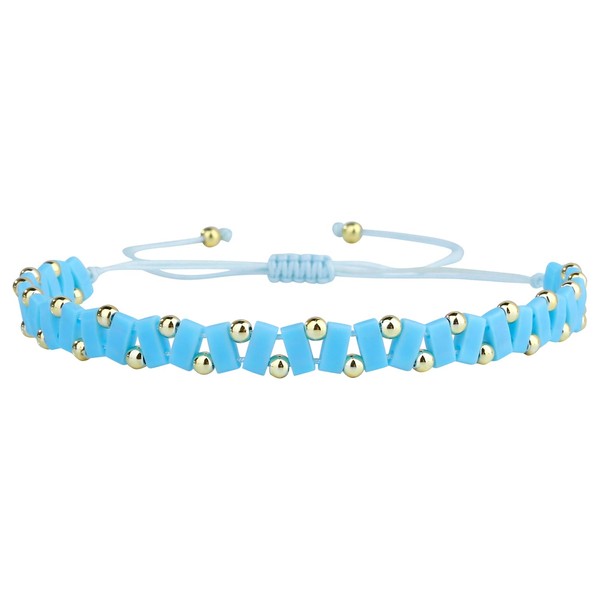 C·QUAN CHI Trendy Strand Bracelets for Women Miyuki and Golden