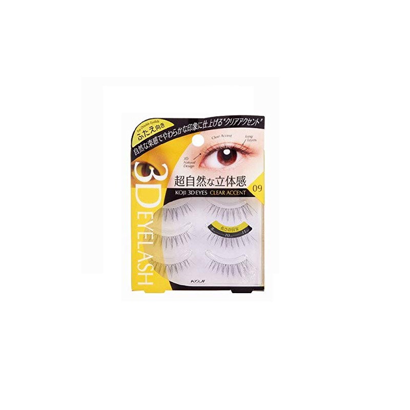 Cozy 3D Eyes Eyelash 09 Clear Accent (2TE6309)