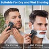 Men's Electric Foil Razor, 3-in-1 Cordless Rechargeable Shaver, Waterproof Wet