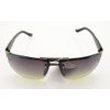HAND 185 Stylish Unisex Sunglasses with Silver Temple Motif -