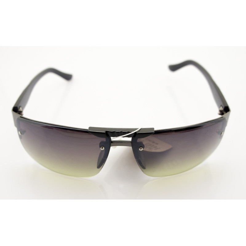 HAND 185 Stylish Unisex Sunglasses with Silver Temple Motif -