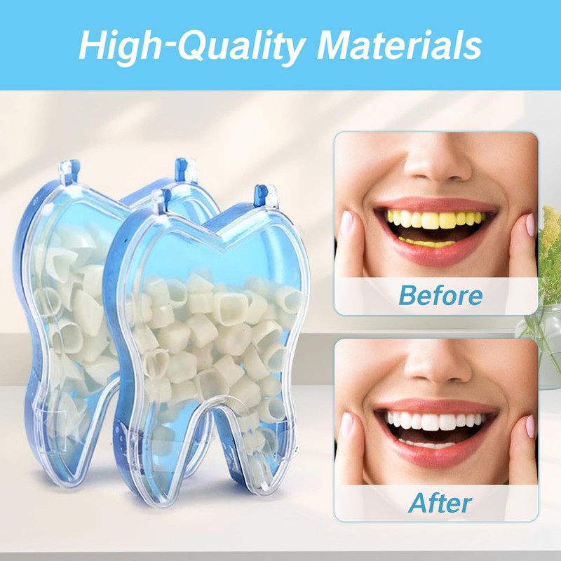 YAFIYGI 100 PCS Temporary Crowns for Teeth Dental Crown Kit