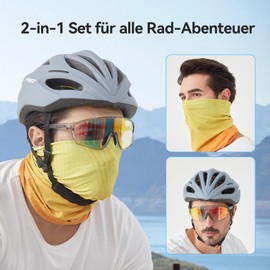 GATMOVE Cycling Glasses, Self-tinting with Orange/Red Gradient, Photochromatic Sports Sunglasses, UV400, Polycarbonate Lenses, Ultralight for MTB/Cycling (Unisex Men & Women)