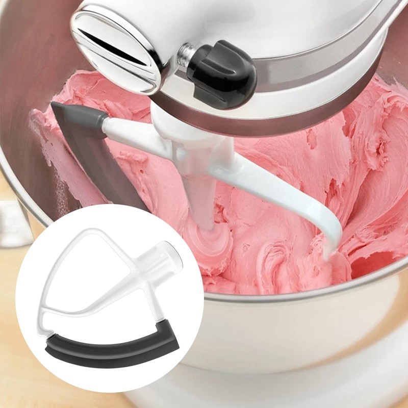 Flexible Flat Stirrer for Kitchen-Aid for 4-5 Quart Bowls, Flexible