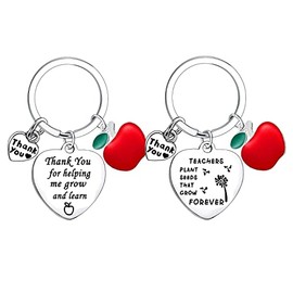 BESPMOSP Thank You Gifts Teacher Keychain Appreciation Keyring Gifts For Women Keychain For Teacher Graduation Gifts Teacher's Day Gifts (Style3)