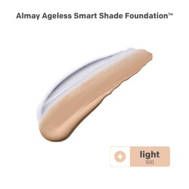 Anti-Aging Foundation by Almay, Smart Shade Face Makeup with Hyaluronic Acid, Niacinamide, Vitamin C & E, Hypoallergenic-Fragrance Free, 100 Light, 1 Fl Oz (Pack of 1)