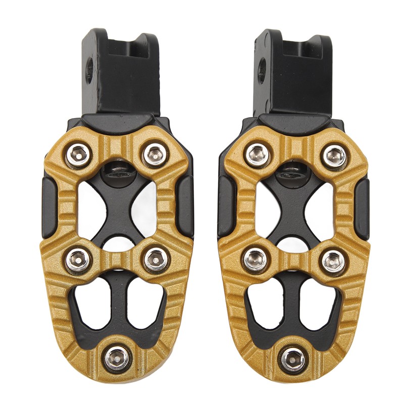 1 Pair Motorcycle Footpeg Left Right Anti Slip Universal Aluminum