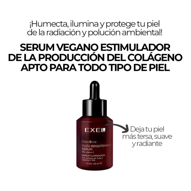 Serum Iluminador Humectante Y Estimulador Del Colágeno Exel
