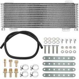 Fexhull LPD47391 Transmission Oil Cooler Kit Fit for Heavy Duty 40,000 GVW Max Low Pressure | Towing Applications and Advanced Cooling Protection, Drop Trans Cooler with Mounting Hardware