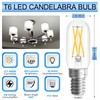 GvvooHome E12 Candelabra Bulb Dimmable, 6W Equal 60W Neutral White
