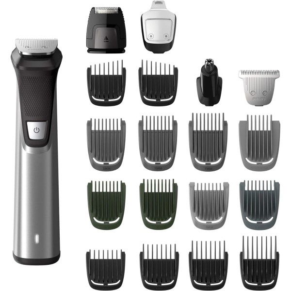 Multigroomer All-In-One Trimmer Series 7000, 23 Piece Mens Grooming Kit,
