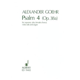 Psalm IV: op. 38a. soloists (SA), female choir, viola and organ. Partition.