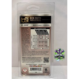Bob Smith IC-2000 Black Rubber Toughened Super Glue, 20g Tube, Hobby Bolts, BSI