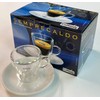 Caffitaly System S.p.A Demitasse Cup & Saucer, 2-Pack, Clear