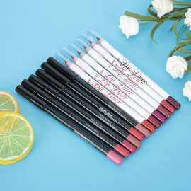 12 Colors Lip Liner Set,Lip Pencil,Matte Lip Liner Pencil Set,Waterproof Long Lasting Matte Lipstick Sexy Lip Liner Pencil Makeup Cosmetic Beauty