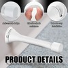 Spring Door Stopper, 12 Pcs Wall Mounted Spring Doorstop, Door