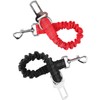 2pcs Pets Car Seat Belt Retractable Dog Leash Explosionproof Nylon