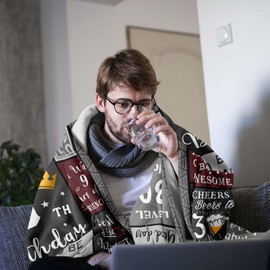 30th Birthday Gifts for Men, Mens 30th Birthday Gifts, 30th Birthday Gift Ideas, 30th Birthday Gifts for Him Brother Friend, Gift for 30 Year Old Man, 30th Birthday Decorations Blanket 150x130CM