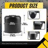 DewFlew 4Pcs 5.15" Push Through Wheel Center Caps Stainless Trailer