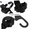 Parliky 2pcs Car Headrest Cup Holder Hooks for Backseat Durable
