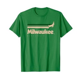 Green Milwaukee Basketball B-Ball City Wisconsin Milwaukee T-Shirt