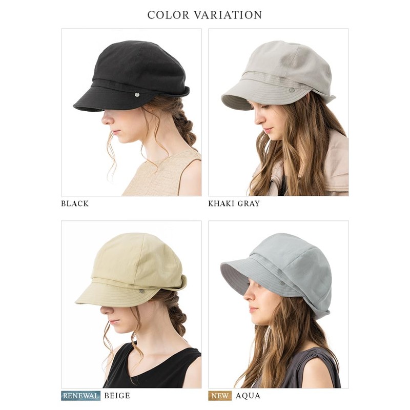Loo&c Women's Hat, Large Size, Cooling Sensation, 100% Light Shield,