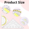 Set Square with Handle, Set Square Small, 16 cm +