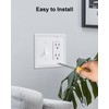 TREEWELL 2-Pack Combo Toggle/Decorator Light Switch Cover Plate, Pearls Decorative