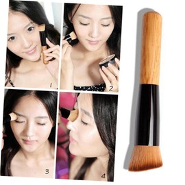 Beavorty Essential Makeup Set Foundation Concealer Brush Face Makeup Brush Random Wood and Aluminum Cm Versatile Beauty Tool