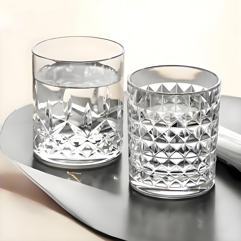 VEILEDGEM 8 Oz Unbreakable Tritan Drinking Glasses Shatterproof Acrylic Glasses