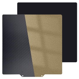 Shion.Kwoo Upgraded Smooth/Textured PET+PEI Sheet 120x120mm Double-Sides Spring Steel Build Plate Magnetic Flexible Heated Bed for Voron 0.1 0.2 V0 3D Printer.