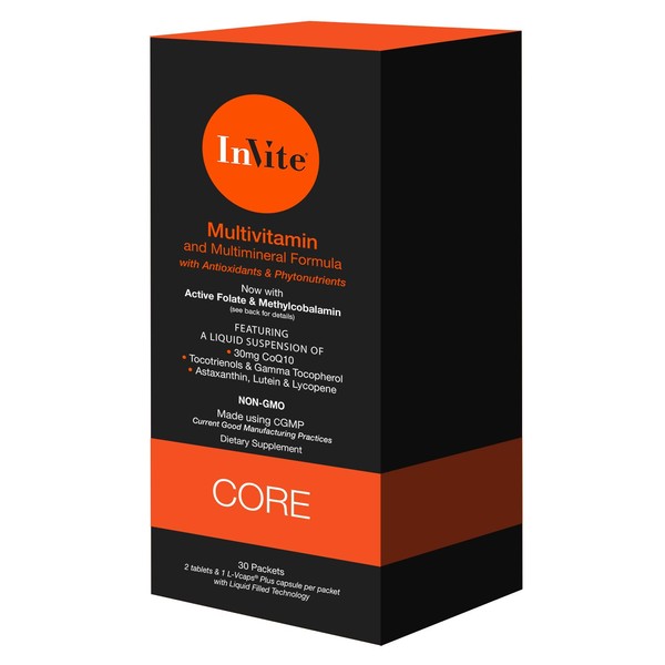 Invite Health Core Multivitamin - Supplies Essential Vitamins and Minerals in Highly-Absorbable Form to Support Overall Health - 30 Day Supply (2-Pack)