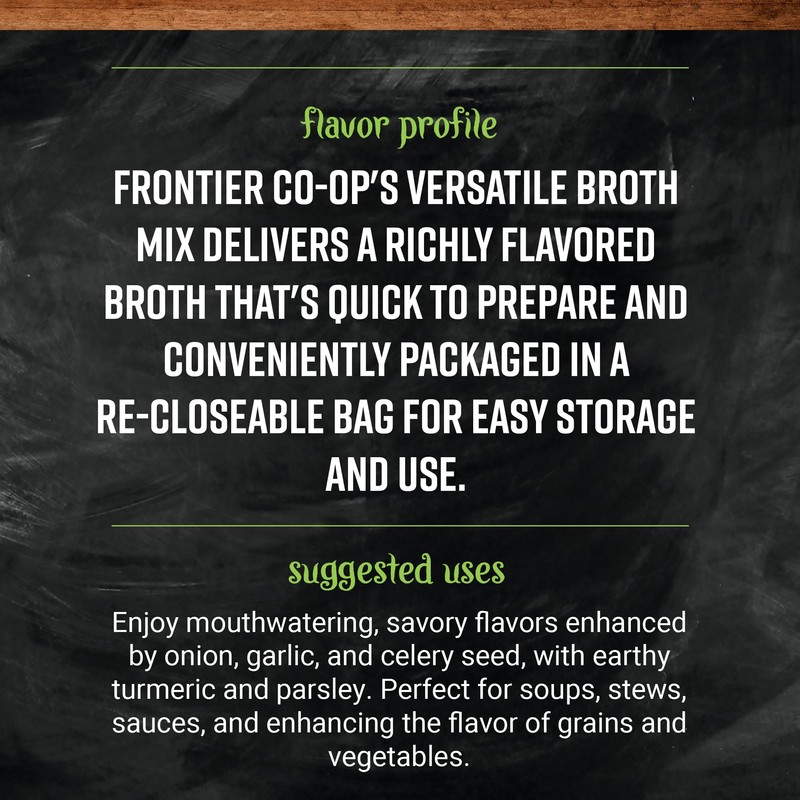 Frontier Vegetarian Broth Powder Pouch, 6.98 Ounce