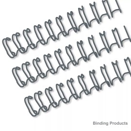 Unbranded 5/16" 3:1 Twin Loop Wire O Binding Spools 64,000 loops - Charcoal Gray