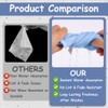 ALIIP Bamboo Face Cloths,6 Pack,30x30cm Reusable Cleansing Flannels