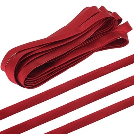 BENECREAT 6M Women's Tie Back for Wedding Bridal Gown, Dark Red Corset Back Kit Lace-up Satin Ribbon Ties for Zipper Replacement or Buttons