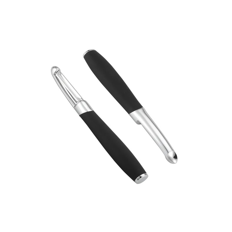 HOULIME Premium Stainless Steel Swivel Vegetable and Fruit Peeler, Ergonomic