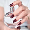 Uñas postizas de color rojo burdeos para prensar - Uñas