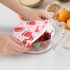 10Pcs Reusable Bowl Covers In 5 Size, Stretch Cloth Fabric