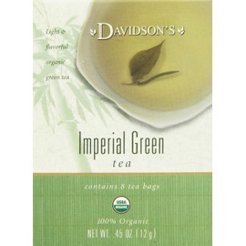 Davidson's Tea Imperial Green, 8-Count Tea Bags (Pack of 12)