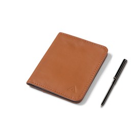 Allett Hybrid Card Wallet | Leather, RFID Blocking, Vertical Layout | Minimalist, Bifold, Card Holder, Water Resistant, Thin, Front Pocket | Holds 3-10+ Cards, Cash | Men & Women, Hazel Brown, Leather