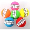 ProLeo Dog Teeth Ball Toy, 6 Pack, Vinyl, Squeaky, Chew