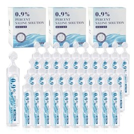Solución salina de tamaño de viaje a granel, envuelta individualmente 60.9 fl oz /63.35 onzas líquidas gotas nasales salinas normales 9% solución de c