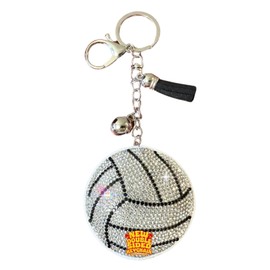 Popfizzy Bling Volleyball Keychain for Women and Girls, Purse Charm,...