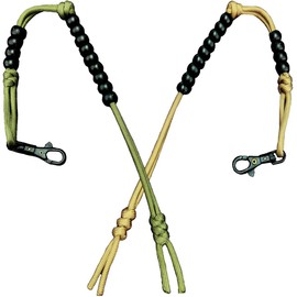 BSGB 2pcs Ranger Pace Count Beads Army Ranger Pace Beads Cord Counter Beads Distance Counter Trail Counter Hiking Beads for Compass Land Navigation Orienteering Kit Camping Hiking Outdoor (15 inches)