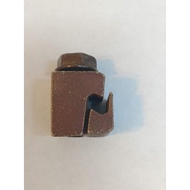 Vice Grip Ground Clamp For Flat Bar Grounding Connector, MacLean Senior industries Si2169 Motion EM2372 Holds up to #4 Solid AWG, Ground Lug with Brass Bolt with 9/16'' Hex Washer Head